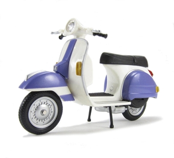 V type scooter in white and lilac
