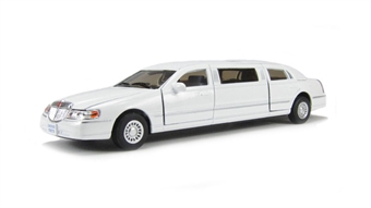 99 stretch limo in white