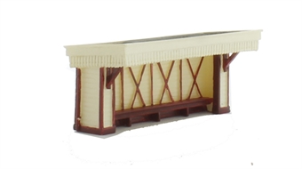 Wooden Station Waiting Room (49 x 20 x 22mm)