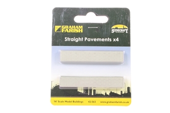 Straight pavements x 4