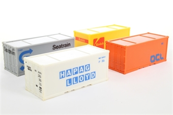 Pack of 4 x Containers of the DB - 'Hapag Lloyd', 'Kodak', 'OCL' and 'Seatrain'