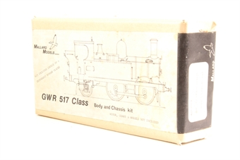 0-4-2 517 Class Steam locomotive of the Great Western Railway Kit (Motor, Gears and wheels not included)