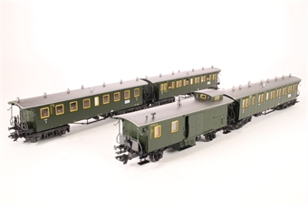 "W++rttemberg Passenger Train" Car Set.