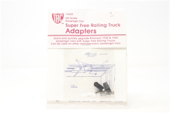 Super free rolling truck adapter (for use with Rivarossi 1930 & 1940 passenger cars)