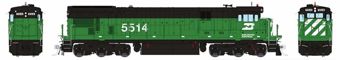 C30-7 GE 5514 of the Burlington Northern - digital sound fitted
