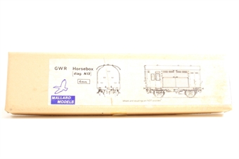 GWR 4-Wheel Horse Box (Diag. N13) Etched Brass Kit