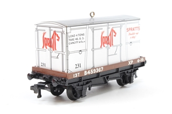 Flat Wagon with Container B459367 'Spratts'