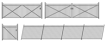 Spear fencing (gates & ramps)
