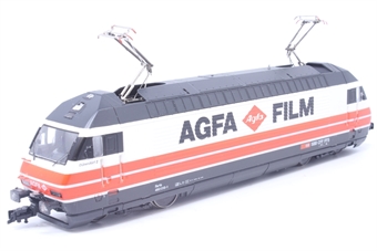 Class Re 460 015 in AGFA livery of the SBB