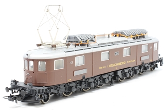 Class Ae 6/8 206 of the BLS in brown