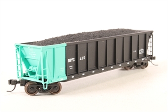 Bathtub ACF coalveyor gondola of the Nebraska Public Power District - black and green 12 Different road numbers