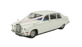 Daimler DS420 Limousine Wedding Car in Old English white