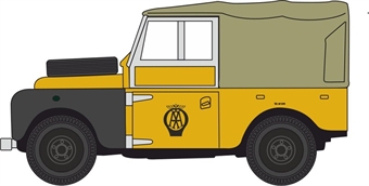 Land Rover Series I 88" Canvas in AA Highland Patrol yellow with beige roof