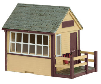 Narrow Gauge (OO9) Signal Cabin Brown