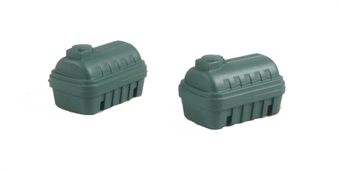Pair of plastic bunded tanks (34 x 22 x 20mm)