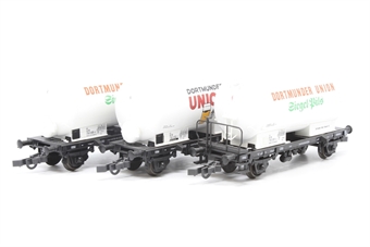 3 Car Tank Wagon Set 'Dortmunder Union' of the German DB
