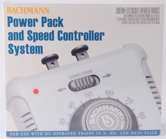 DC Power Pack and Speed Controller System with 16V AC Terminals and Wall Plug (Output to Track 0.7 Amps DC)
