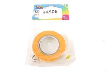 Precision masking tape - 6mm x 18 metres - pack of two rolls