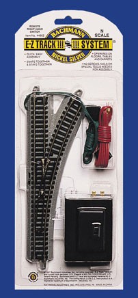 Nickel Silver Remote Turnout - Right (1/Card)