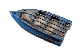 Custom Rotten Boat, Painted and Rusted (Colors Vary)