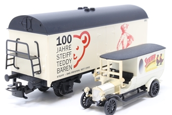 Covered Goods Van and Delivery Truck - '100 Years of Steiff Teddy Bears'
