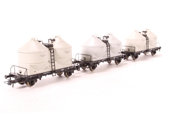 Pack of Three Twin-Silo Wagons of the Bentheimer Eisenbahn