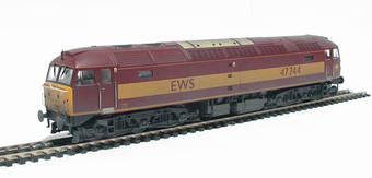 Class 47 diesel 47744 in EWS livery - weathered
