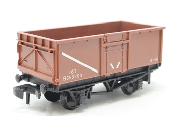 16T Mineral Wagon B550200 with Open Brake Gear in BR Bauxite