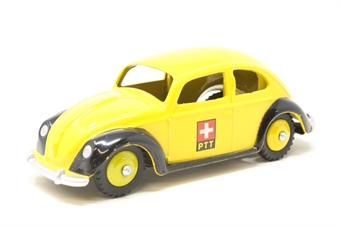 Swiss Postal Volkswagen in Yellow & Black (Replica Dinky 262)