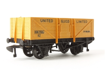 5-Plank Open Wagon in yellow - United Glass Limited, St Helens - 82