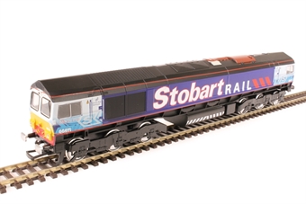 Class 66/4 66411 "Eddie the Engine" in Stobart Rail livery - static model