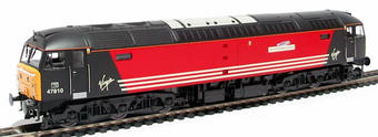Class 47 diesel 47810 "Porterbrook" in Virgin red livery