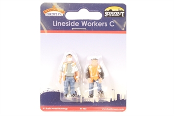 Pair of lineside track workers - Pack C
