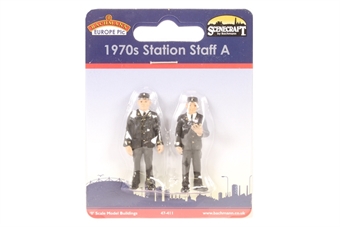 Pair of 1970s station staff - Pack A