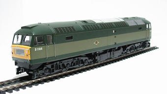 Class 47 diesel D1100 in BR 2 tone green