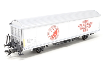 Freight Wagon "Biere Valaisanne Walliser Bier" of the Swiss SBB