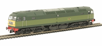 Class 47 un-numbered BR green with small yellow panels