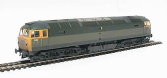 Class 47 diesel. Weathered ltd edition. 1562 in 2 tone green with yellow end. No "D" prefix on number. Weathered