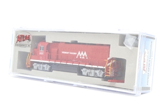 GP38-2 EMD 201 of the Vermont Railway - digital fitted