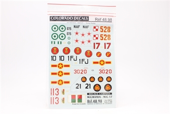 MiG-17 Decal set