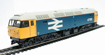 Class 47/4 47591 in BR blue with large logo