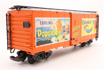 Orange Box Car with Creamsicle Logo