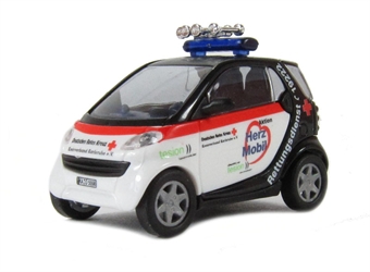 Smart car Hertz ambulance car HO gauge