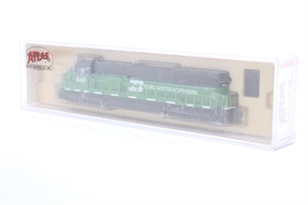 SD60 EMD 8301 of the Burlington Northern - digital fitted