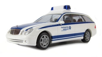 Mercedes C-Class Ambulance car in white & blue HO gauge