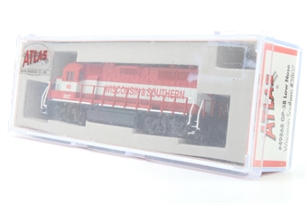 GP38 EMD 3807 of the Wisconsin & Southern