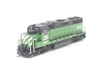 GP38 EMD 2175 of the Burlington Northern - digital fitted