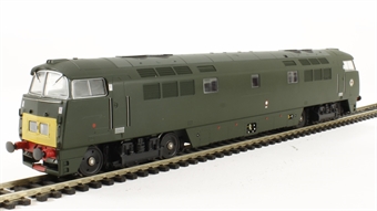 Class 52 'Western' D1002 "Western Explorer" in BR green with small yellow panels