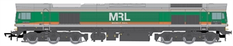 Class 59/0 59002 'Alan J Day' in Mendip Rail grey, green & orange - digital sound & smoke fitted