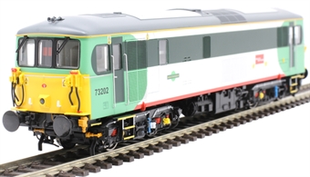 Class 73/2 73202 in Southern livery with Gatwick Express branding - Digital fitted